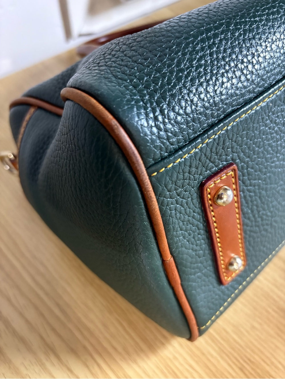Dooney & Bourke Green Barrel Satchel - Picture 8 of 13